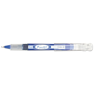 Pentel® Finito! Porous Point Pen, Stick, Extra-fine 0.4 Mm, Blue Ink, Blue-silver Barrel freeshipping - TVN Wholesale